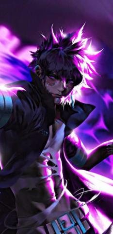 Dabi Wallpaper Purple Scary Anime