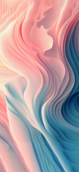 Abstract Pastel Waves Wallpaper