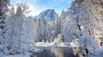 Winter Mountain Landscape Earth Snow