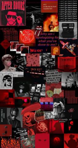 Wallpaper Red And Black Aesthetic