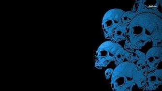 Blue Skull Wallpaper