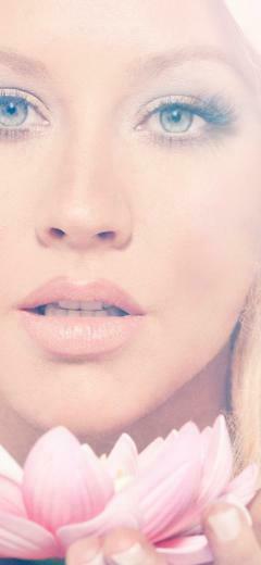 Christina Aguilera Lotus Wallpaper iPhone Xs Max