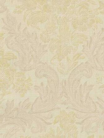 Gold Classical Floral Damask Wallpaper Traditional
