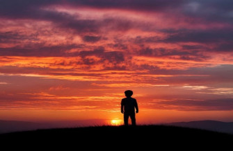 Shadow Boy Sunset Wallpaper