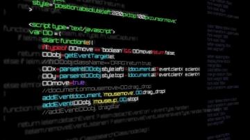 Computer Code Background Stock Motion Graphics Array