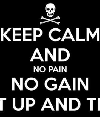 Keep Calm And No Pain Gain Shut Up Train Carry