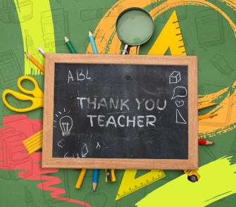 Teacher Appreciation Concept With Board Wallpaper