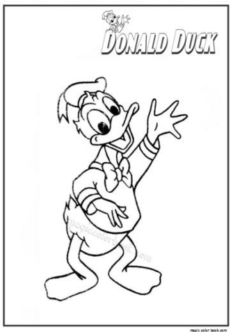 Donald Duck Family Coloring S
