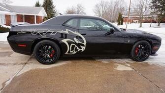 Pitch Black Dodge Challenger Hellcat Pictures Mods Upgrades