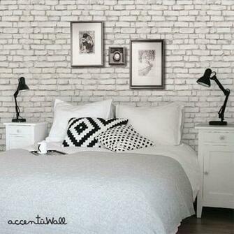 White Brick Wallpaper Ideas Textured