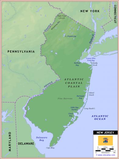 Physical Map New Jersey Memes
