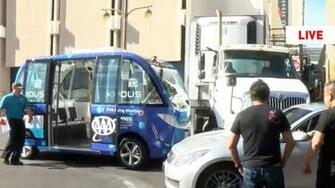 Las Vegas Self Driving Bus Crashes In First Hour Of Service