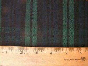 Y Classic Black Watch Tartan Plaid Slipcover Fabric