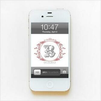 Vintage Letters Monogram Phone Wallpaper