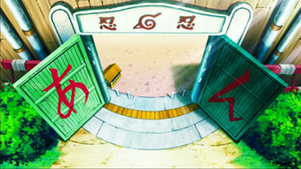 Hidden Leaf Village Gate By Iennidesign