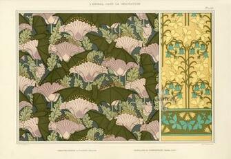 Maurice Pillard Verneuil Walpaper With Bats And Poppies