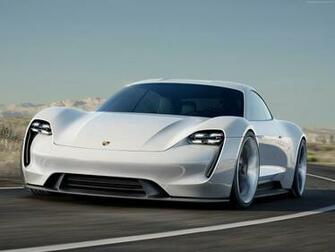White Porsche Taycan 800v Supercar Electric Cars