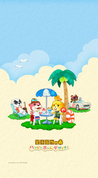 Cute Summer Animal Crossing Happy Home Designer Wallpaper From