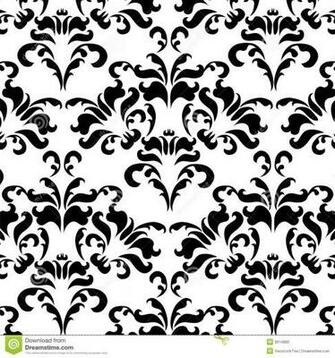 Black And White Vintage Wallpapervintage Wallpaper Stock Photography