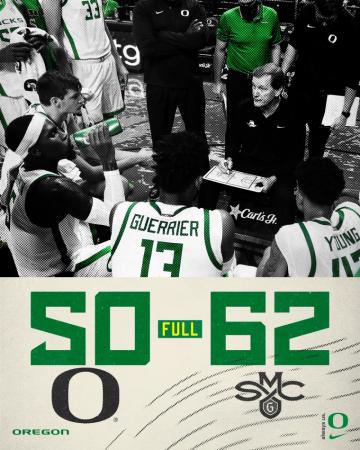 Oregon Men S Basketball On Final The Ducks Come Up