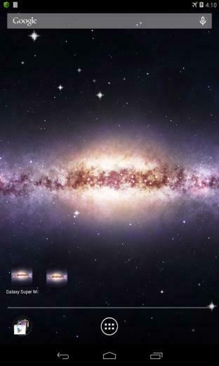 Galaxy Super Milky Way Lwp Screenshot