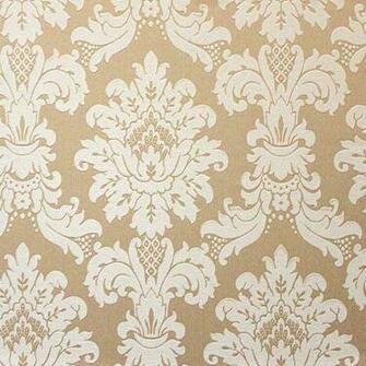 Gold Cream Messina Damask Textured Arthouse Vintage