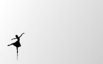Art Ballet Girl Minimalist Wallpaper Simple