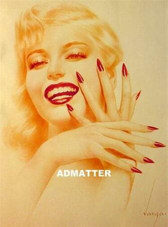 Alberto Vargas Marilyn Monroe Pin Up Girl Sided Print