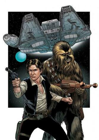Han Solo And Chewbacca By Garyerskine