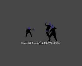 Man Group Ninjas Cant Catch You If Blue Wallpaper