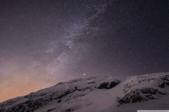 Apple Ios Mountains And Galaxy 4k HD Desktop Wallpaper For