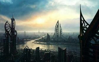 Future Cityscape Wallpaper