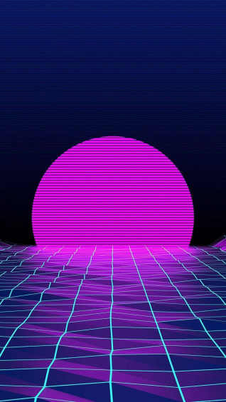 Vaporwave Retro Style 4k Neon iPhone Wallpaper