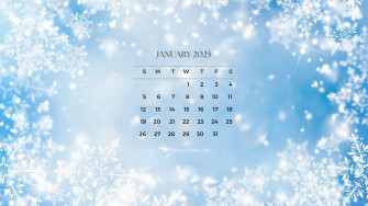 January Calendar Desktop Wallpaper