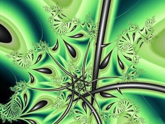 Fractal Wallpaper Green