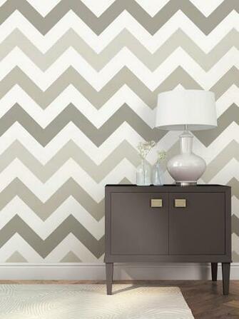 Wallpops Taupe Zig Zag Wallpaper Roll Res Wayfair
