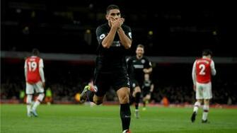 Arsenal V Brighton Hove Albion Match Premier