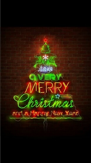 Merry Christmas And Happy New Year iPhone Wallpaper