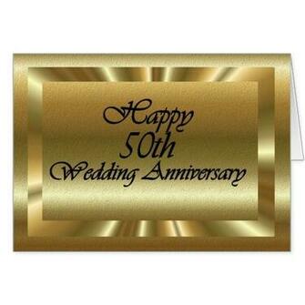Happy 50th Wedding Anniversary Greeting Card