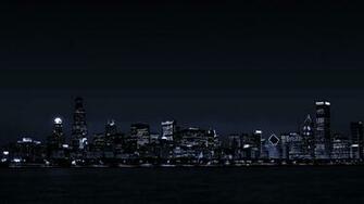 Wallpaper Night Over The City Of Chicago