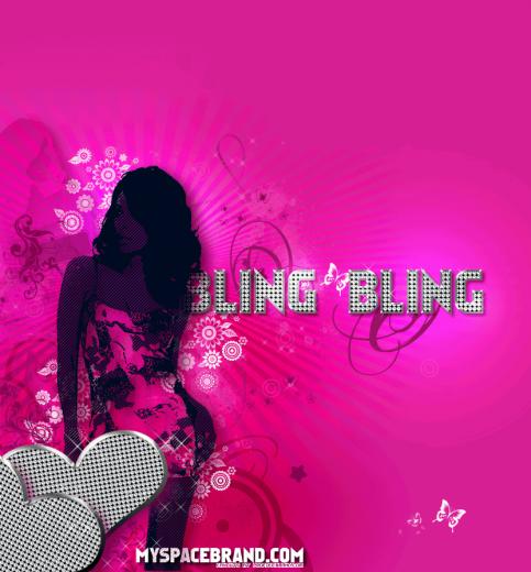 Pink Bling Gangster Background