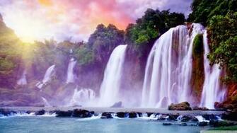 Tropical Waterfall Wallpaper