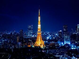 Night City Lights Tokyo Tower Big Town Wallpaper And Image