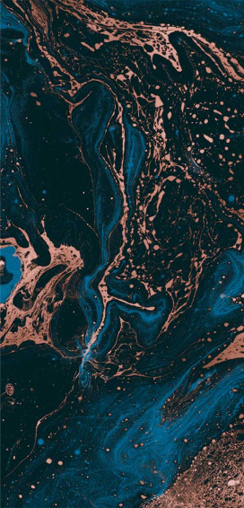 Dark Blue And Copper iPhone Wallpaper Idea