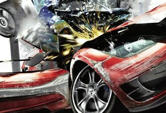 Wallpaper Car Race Crash Collision Burnout Paradise