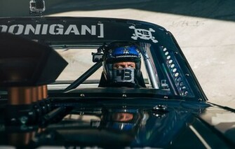 Wallpaper Ken Block Racer Ford Mustang Rtr Mask Helmet Number