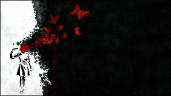 Black And Red Anime Wallpaper