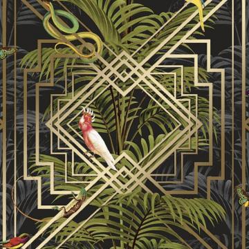 Eden Tropical Wallpaper In Black I Love