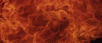 Ephemeral Fire Combustion On Dark Background In 4k Ux