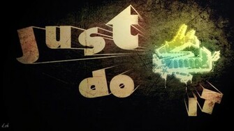 Wallpaper Nike Just Do It Text Desktop 3d Goodwp